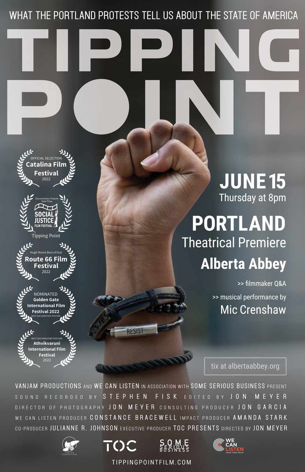 Tipping Point Film - premiering in Portland OR on June 15, 2023